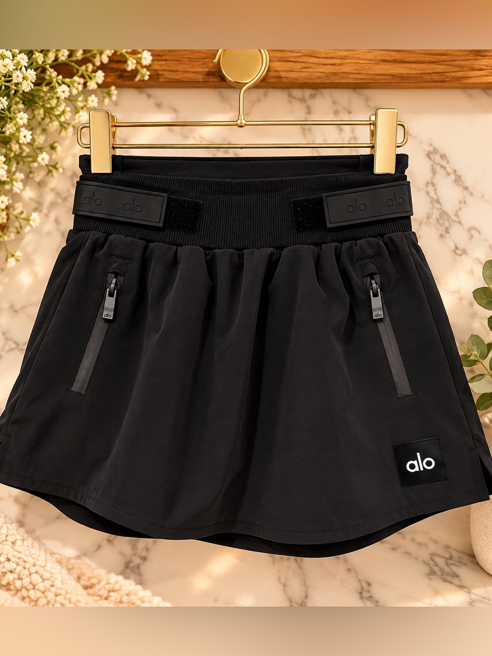 Alo Black Athletic Skort – Size Medium 🖤